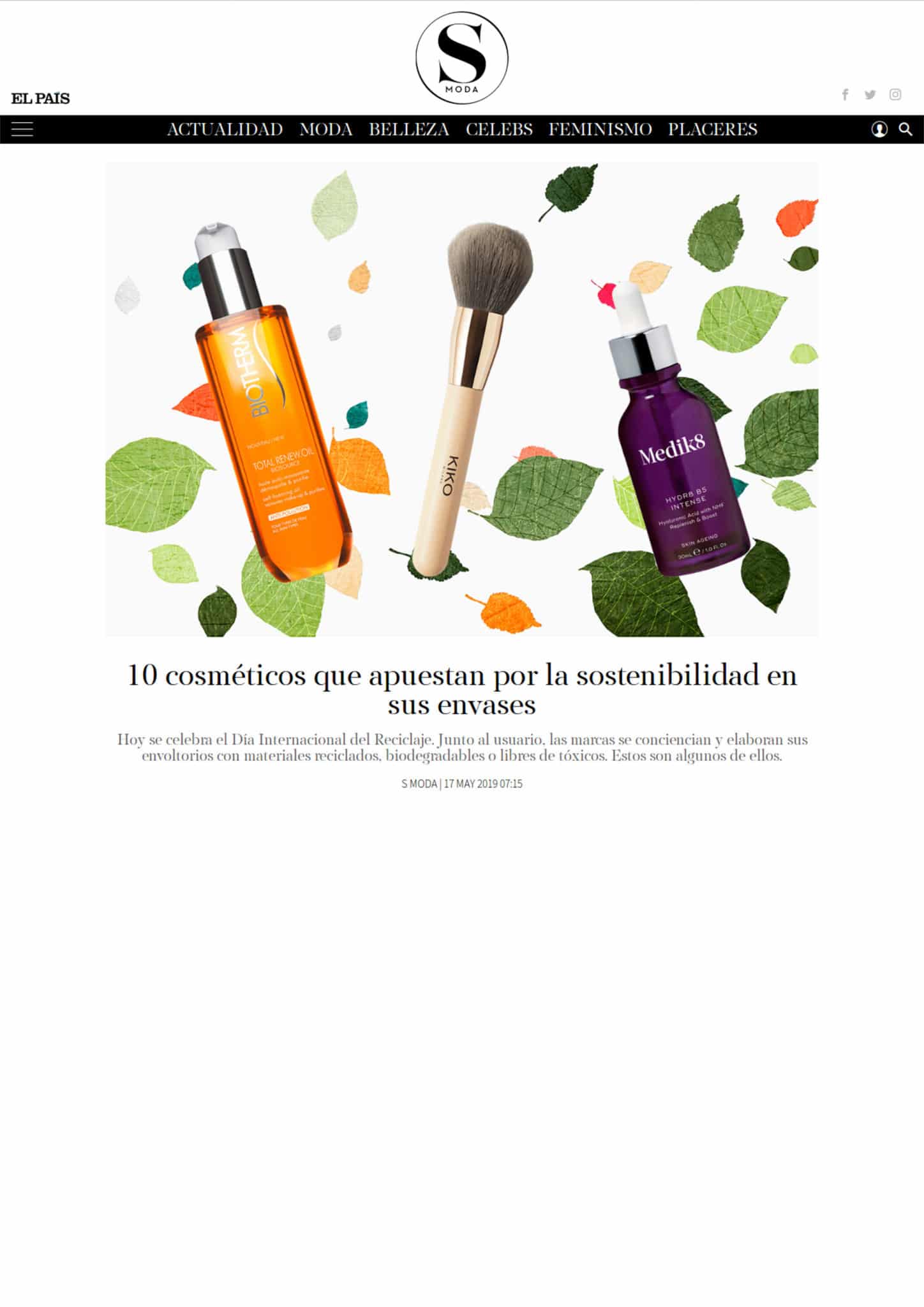 10 cosméticos que apuestan por la sostenibilidad en sus envases - 17 may 2019