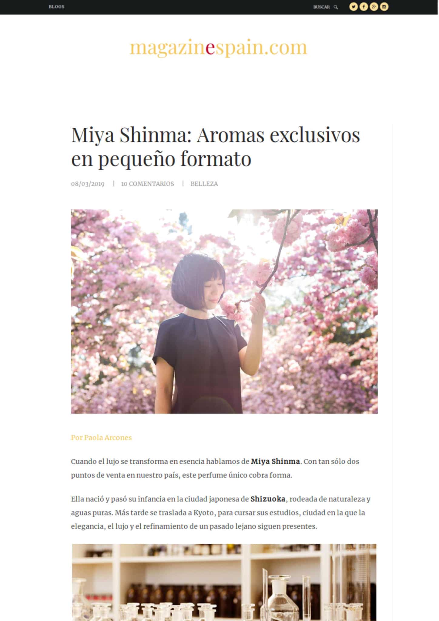 Miya Sinma, Aromas exclusivos en pequeño formato - 08 Mar 2019