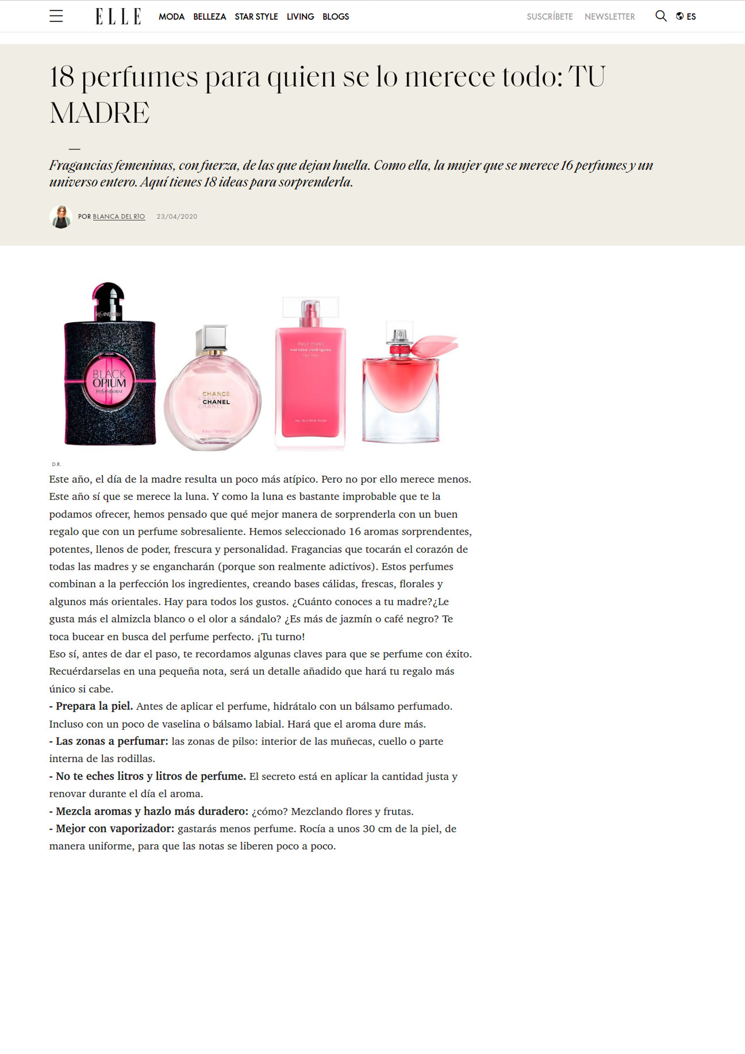 18 perfumes para quien se lo merece todo: TU MADRE - 23 Abr 2020